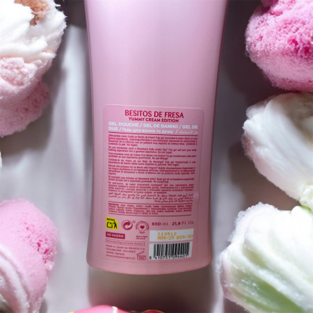 tulipan-negro-gel-douche-besitos-de-fresa-650ml-fraise-sucree-gourmand 2