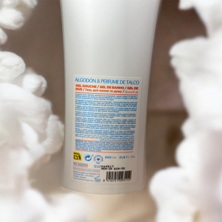 tulipan-negro-gel-douche-algodon-perfume-de-talco-650ml-coton-talc-doux 2