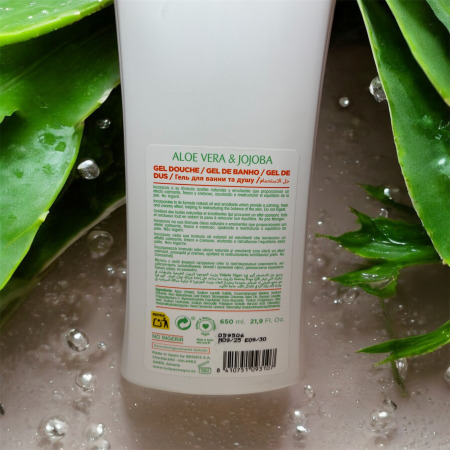 tulipan-negro-gel-douche-aloe-vera-jojoba-dos-650ml-apaisant-hydratant 2