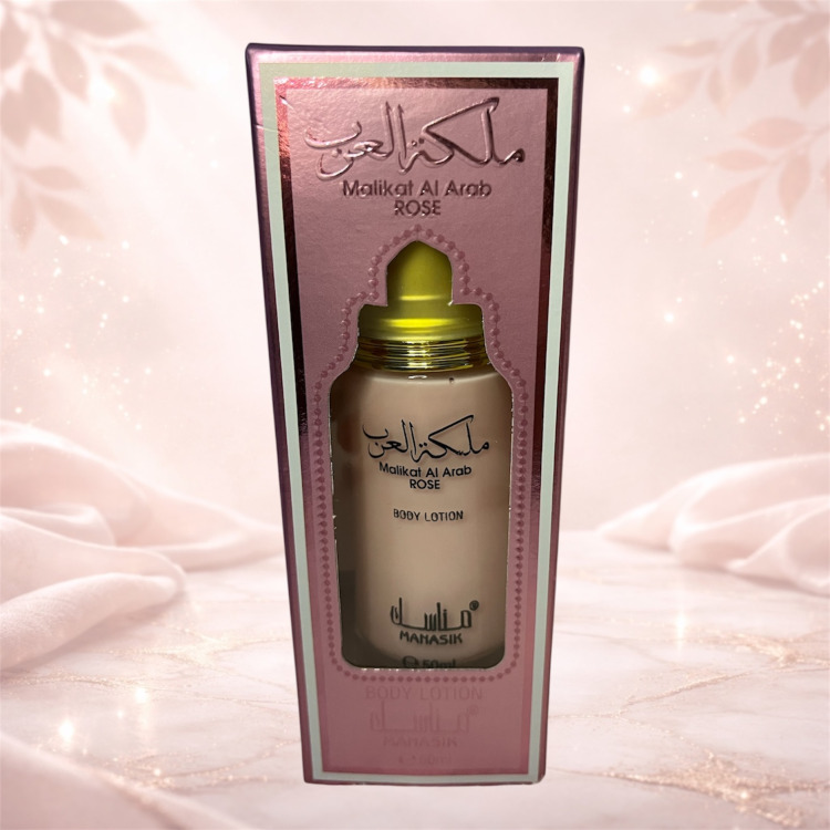 malikat-al-arab-rose-body-lotion-50ml-sabbeauty